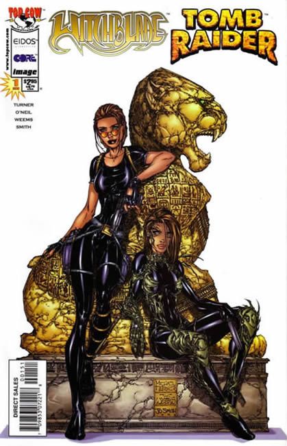 Witchblade / Tomb Raider (1998) #1B Michael Turner Variant
