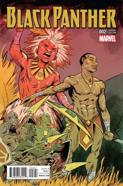 Black Panther, Vol. 6 #2B Sanford Greene Connecting Variant