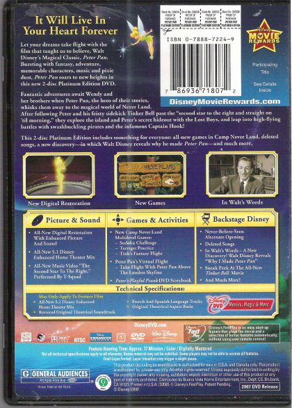 Peter Pan (1953) - DVD