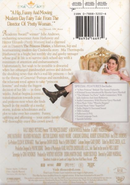 The Princess Diaries (2001) Special Edition - DVD
