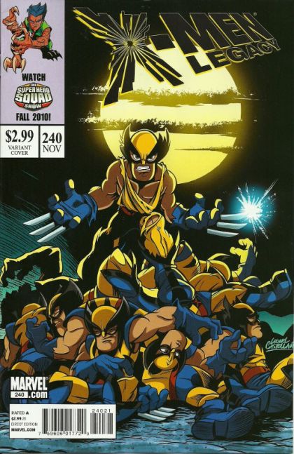 X-Men: Legacy, Vol. 1 #240B Leonel Castellani Incentive Super Hero Squad Variant (1:15)