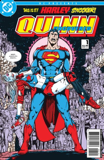 Harley Quinn: Uncovered #1B Ryan Sook Crisis on Infinite Earths #7 (1985) Homage Variant
