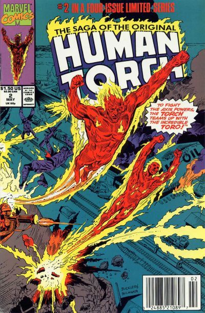 Saga of the Original Human Torch #2A Newsstand Edition