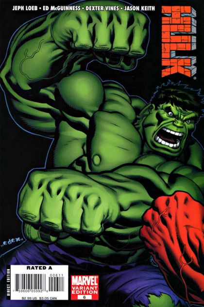 Hulk, Vol. 1 #6B Ed Mcguinness Green Hulk Variant