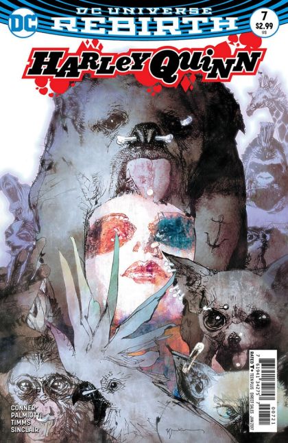 Harley Quinn, Vol. 3 #7B Variant Bill Sienkiewicz Cover