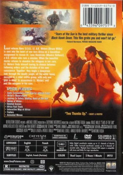 Tears of the Sun (2003) Special Edition - DVD