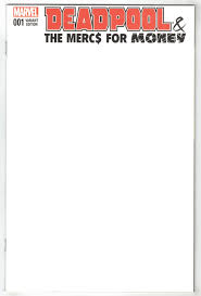 Deadpool And Mercs For Money #1 Blank Variant