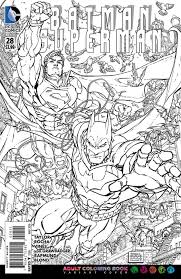 Batman Superman #28 Adult Coloring Book Variant Edition