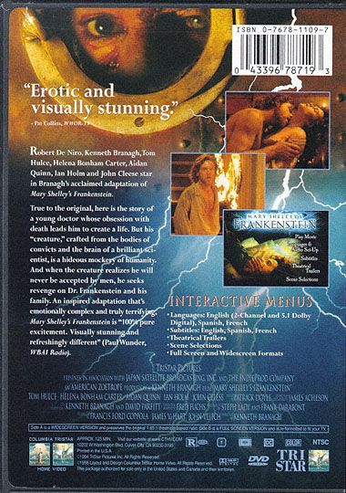Mary Shelley's Frankenstein (1994) - DVD