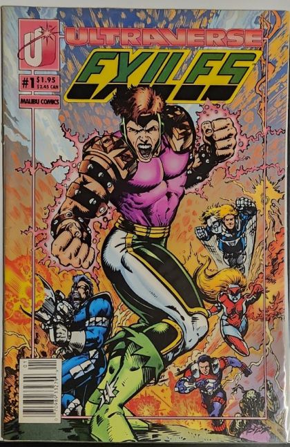 Exiles (Malibu Comics) #1B Newsstand Edition