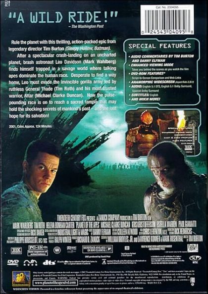 Planet of the Apes (2001) Special Edition/ DTS - DVD