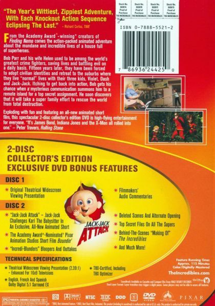 The Incredibles (2004) 2-Disc Collector's Edition - DVD