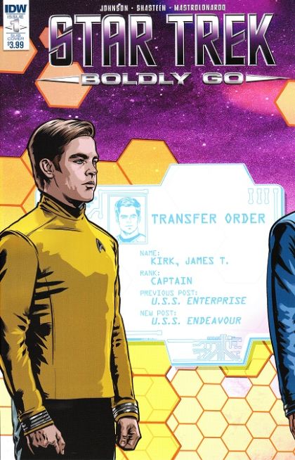 Star Trek: Boldly Go #1SUB Tony Shasteen Subscription Cover