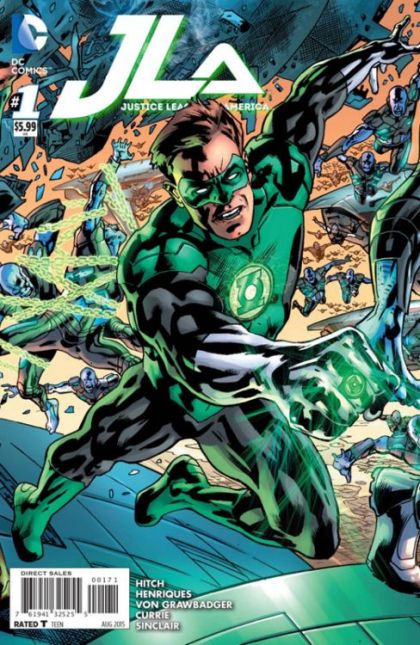 Justice League of America, Vol. 4 #1G Bryan Hitch Green Lantern Cover