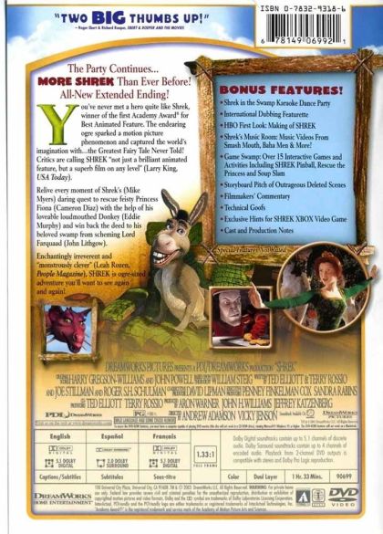 Shrek (2001) Special Edition - DVD