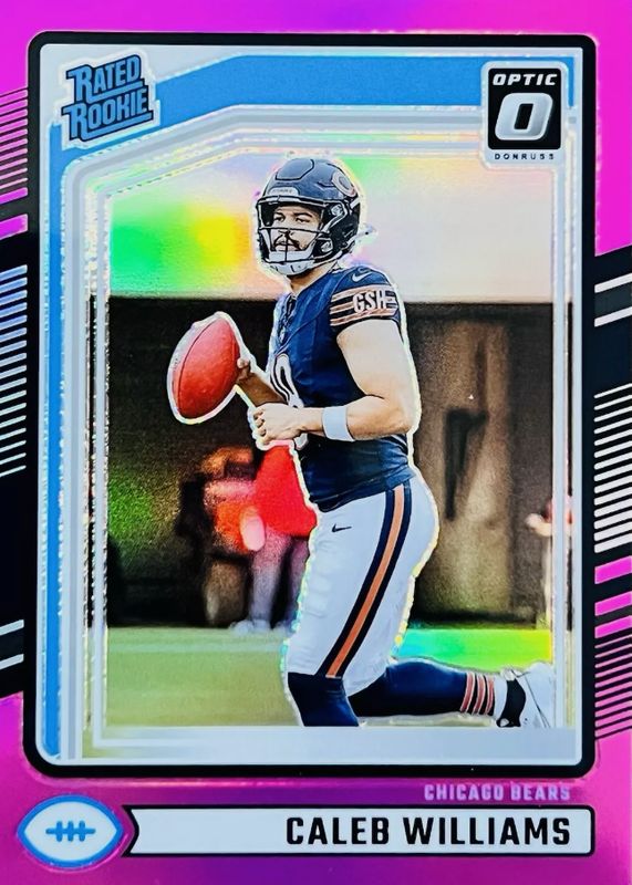 Caleb Williams Pink Optic Rated Rookie