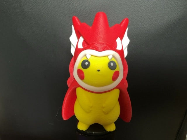 Pikachu as Shiny Gyarados statue 3D print