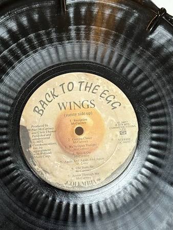 Wings "Back To The Egg" Vinyl Record Album