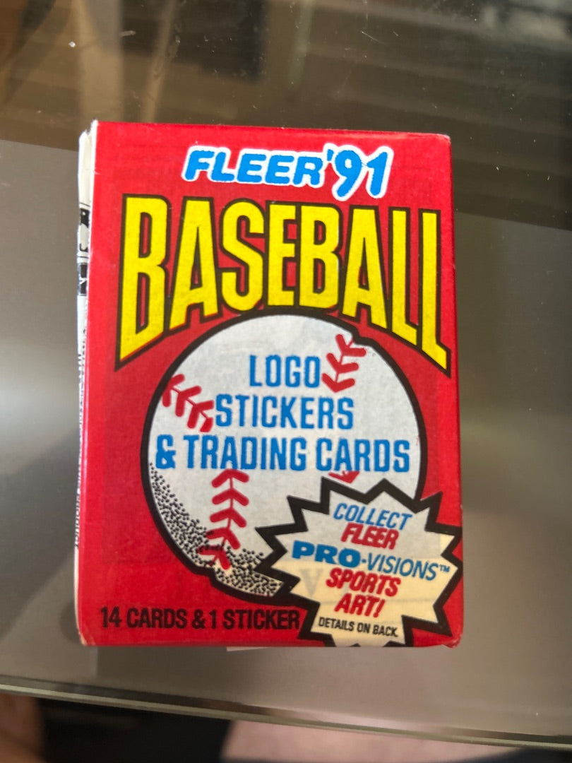 Fleer 91 Baseball Pack