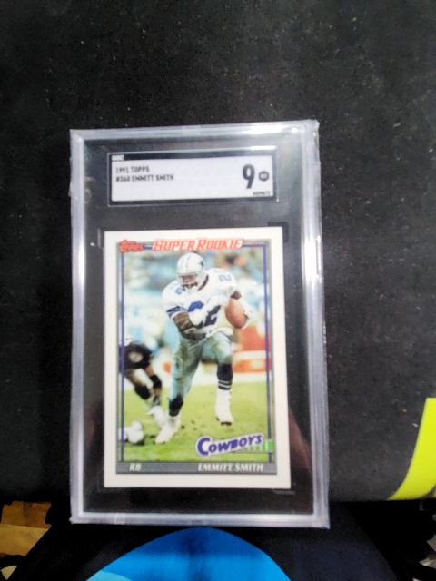 1991 Topps Emmitt Smith RC SGC 9