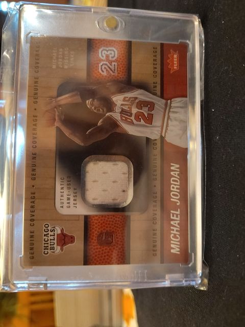 Genuine coverage game used jersey Michael Jordan