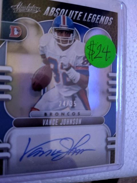 2023 Absolute Vance Johnson autograph
