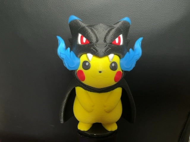 Pikachu as Mega Charizard statue 3D print