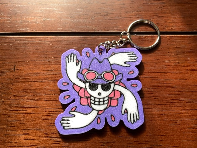 Nico Robin One Piece 3D Print - Keyring with Chain