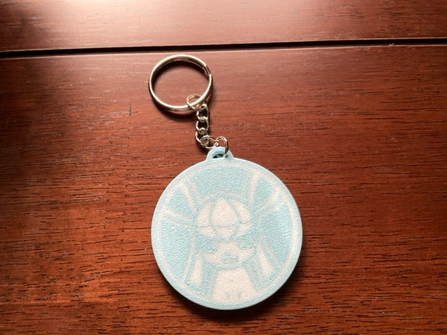 Glaceon Pokemon 3D Print - Keyring with Chain