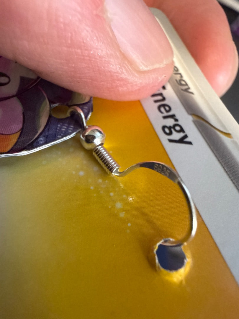 Handmade 925 Silver Pokemon Earrings