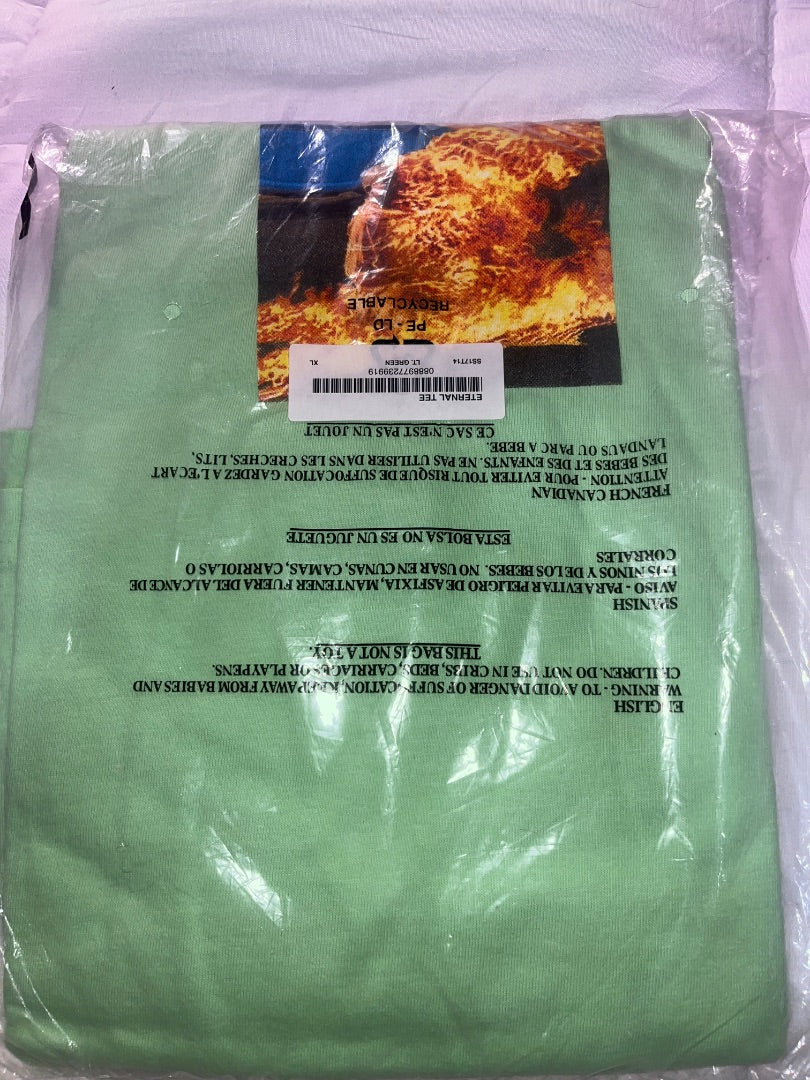 Supreme XL eternal monk light green tee shirt