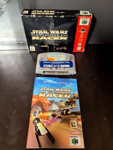 1999 NINTENDO 64 N64 STAR WARS EPISODE 1: RACER CIB W/ INSERTS