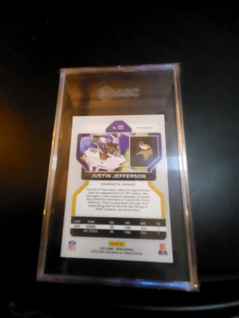 2021 Prizm Justin Jefferson Disco Prizm SGC 9