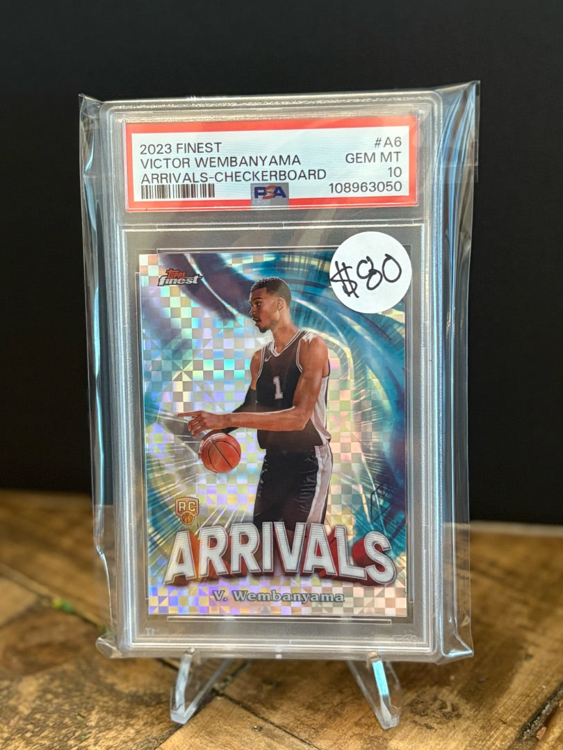 Victor Wembanyama Arrivals Checkerboard PSA 10