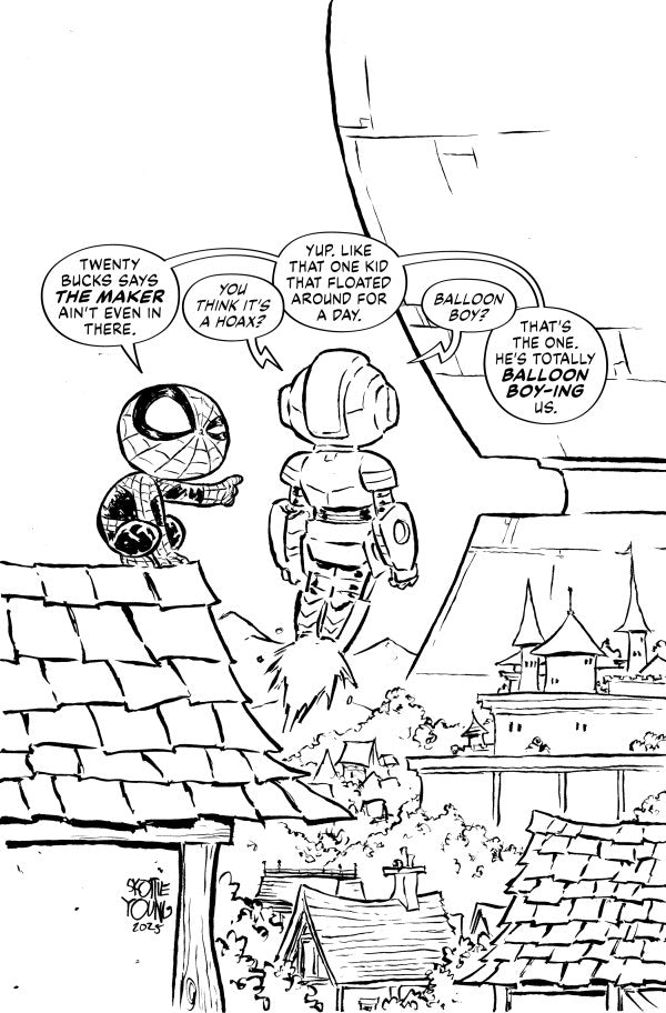 Ultimate Endgame #1 1:100 Skottie Young Black & White Virgin Variant