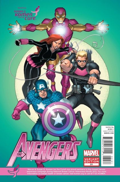 The Avengers, Vol. 4 #31B Pasqual Ferry Susan G. Komen for the Cure Variant Cover