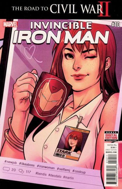 Invincible Iron Man, Vol. 2 #10A Mike Deodato Jr. Regular Cover