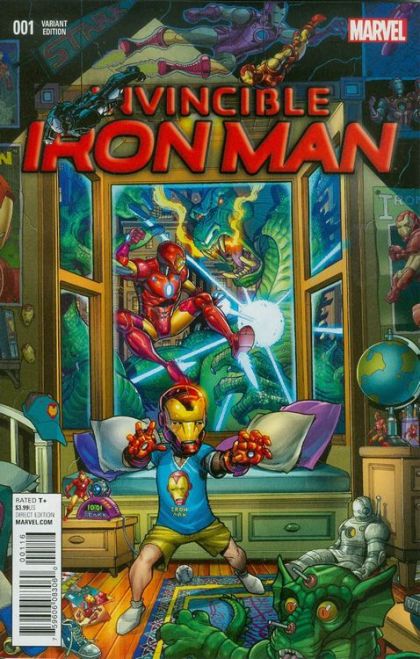 Invincible Iron Man, Vol. 2 #1K Nick Bradshaw Young Guns Variant Cover