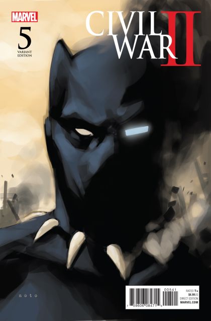 Civil War II #5D Incentive Phil Noto Black Panther Variant Cover
