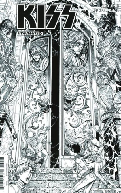 Kiss (Dynamite Entertainment) #3D Incentive Nick Bradshaw Black & White Cover