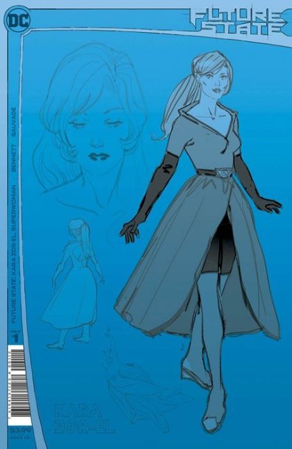 Future State: Kara Zor-El, Superwoman #1C 2nd Printing 2nd Printing Marguerite Sauvage Design Variant Cover