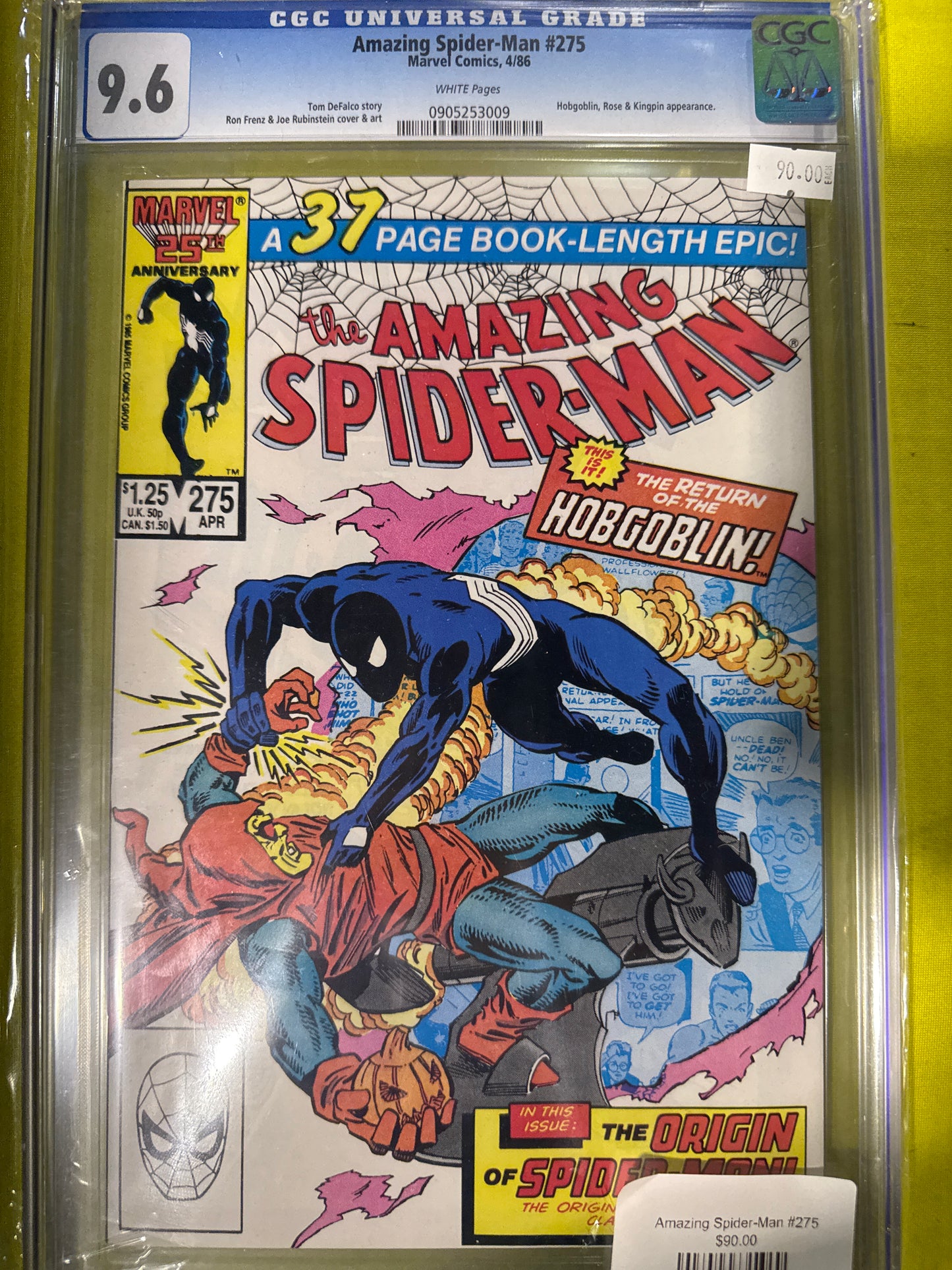 Amazing Spider-Man #275 CGC 9.6