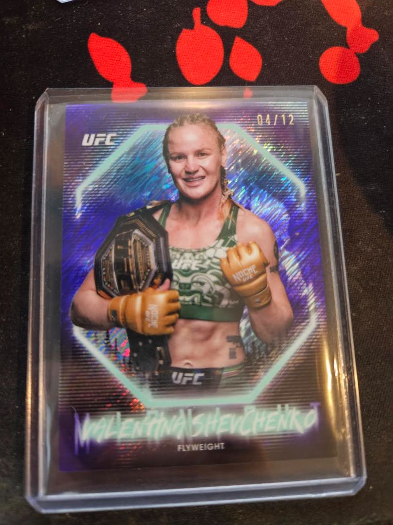 2025 Topps Midnight #83 Valentina Shevchenko #d 04/12