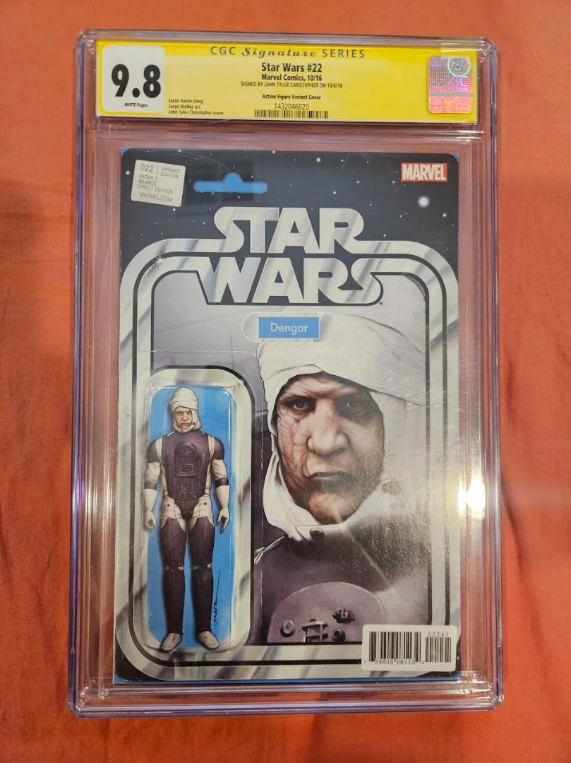 Star Wars #22 Action Figure Variant Cover signed CGC 9.8