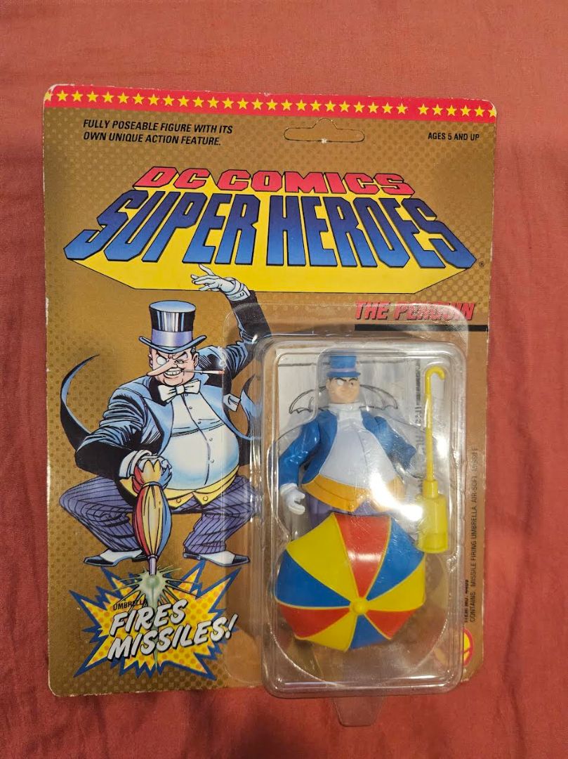 1990 Toy Biz DC Comics Super Heroes Penguin Action Figure MOC New Sealed
