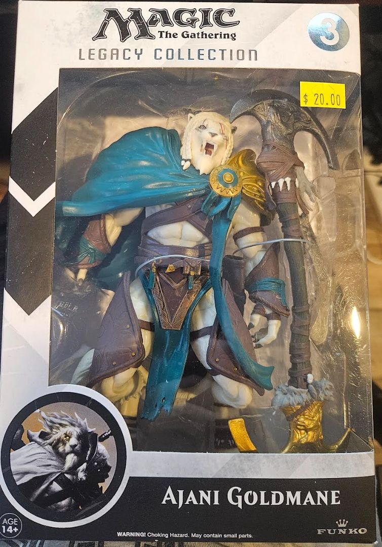 MAGIC THE GATHERING LEGACY COLLECTION AJANI GOLDMANE 7" FIG SERIES 1 #3 NIB 2014