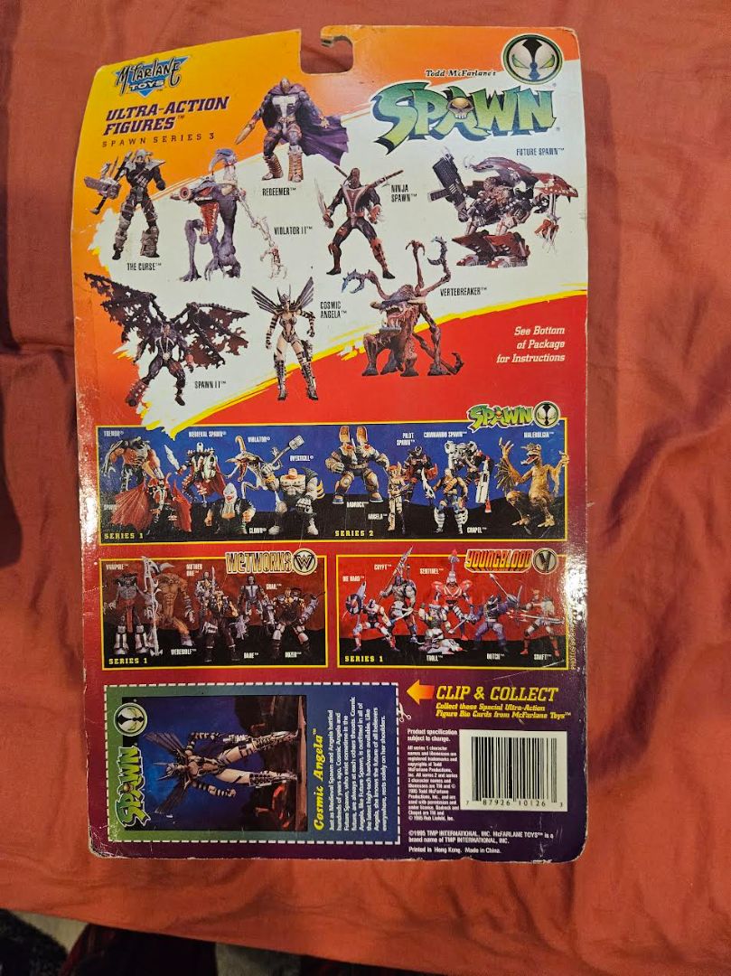 1995 Todd Toys Todd McFarlane’s Spawn- Angela Deluxe Edition Ultra-Action Figure