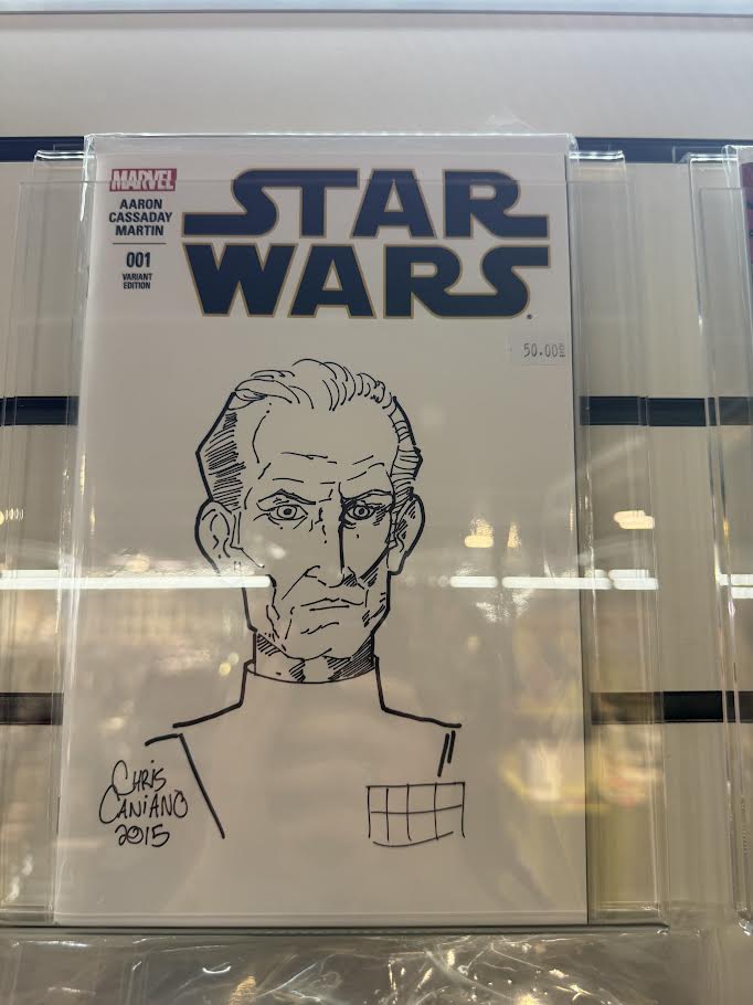 Star Wars #1 Blank Variant w/ Sketch by Chris Caniano