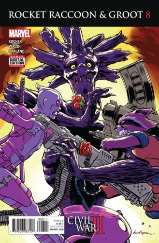 Rocket Raccoon and Groot, Vol. 1 #8A Regular David Lopez Cover