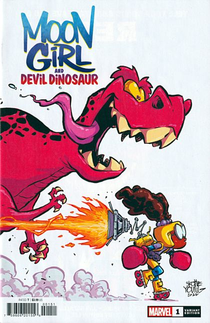 Moon Girl and Devil Dinosaur, Vol. 2 #1E Skottie Young Cover